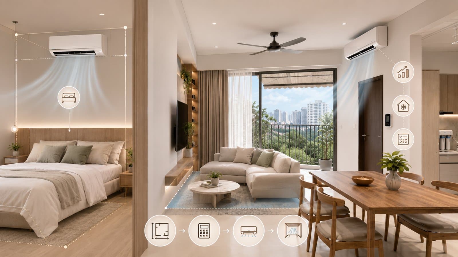 Aircon BTU sizing for Singapore homes