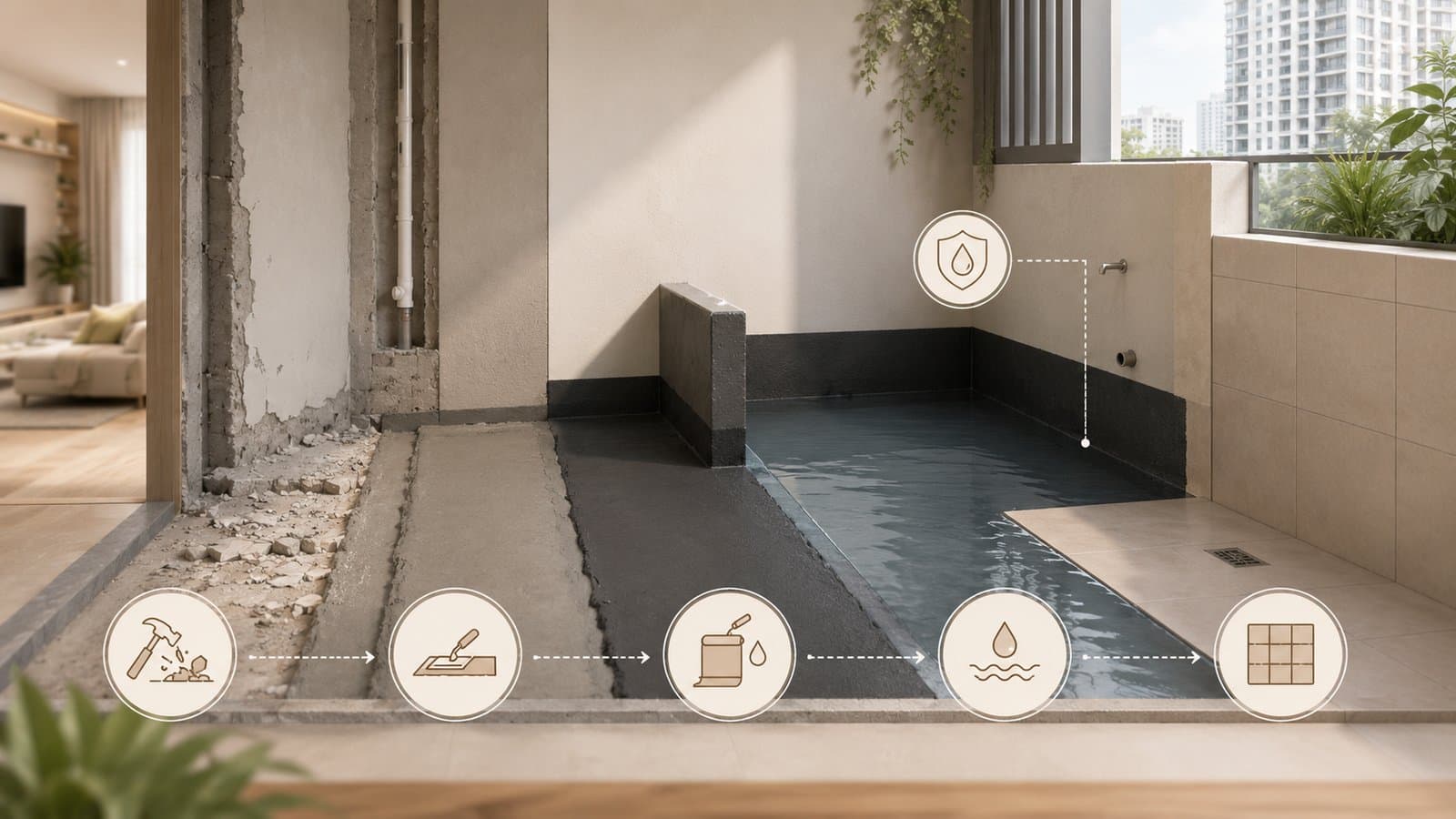 When to waterproof during a renovation